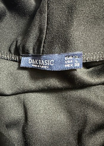 Siyah Drapeli Uzun Kollu Kumaş Elbise - Görsel 4