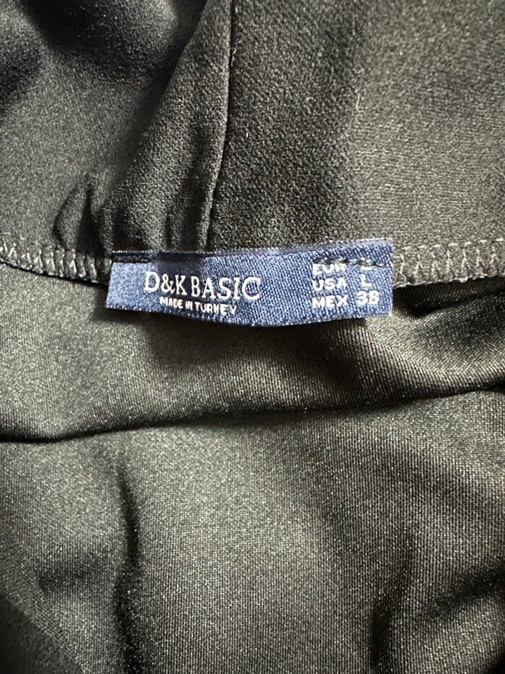 Siyah Drapeli Uzun Kollu Kumaş Elbise - Görsel 4