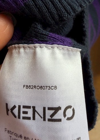 Kenzo Mor Çizgili Kadın Triko Midi Elbise - Görsel 5