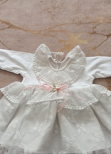 Bebek beyaz elbise 