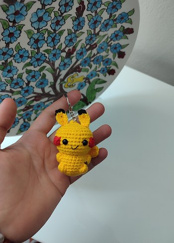 Sarı Pikachu Anahtarlık Peluş Oyuncak