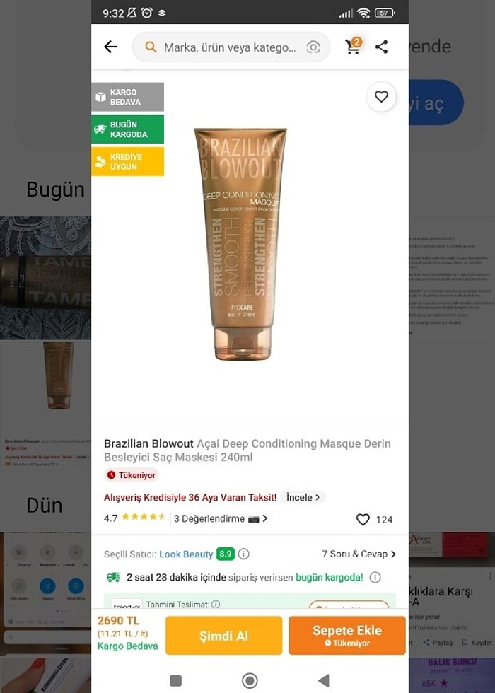 Saç bakımı maskesi  orijinal derinlemesine ital ürün - Görsel 2