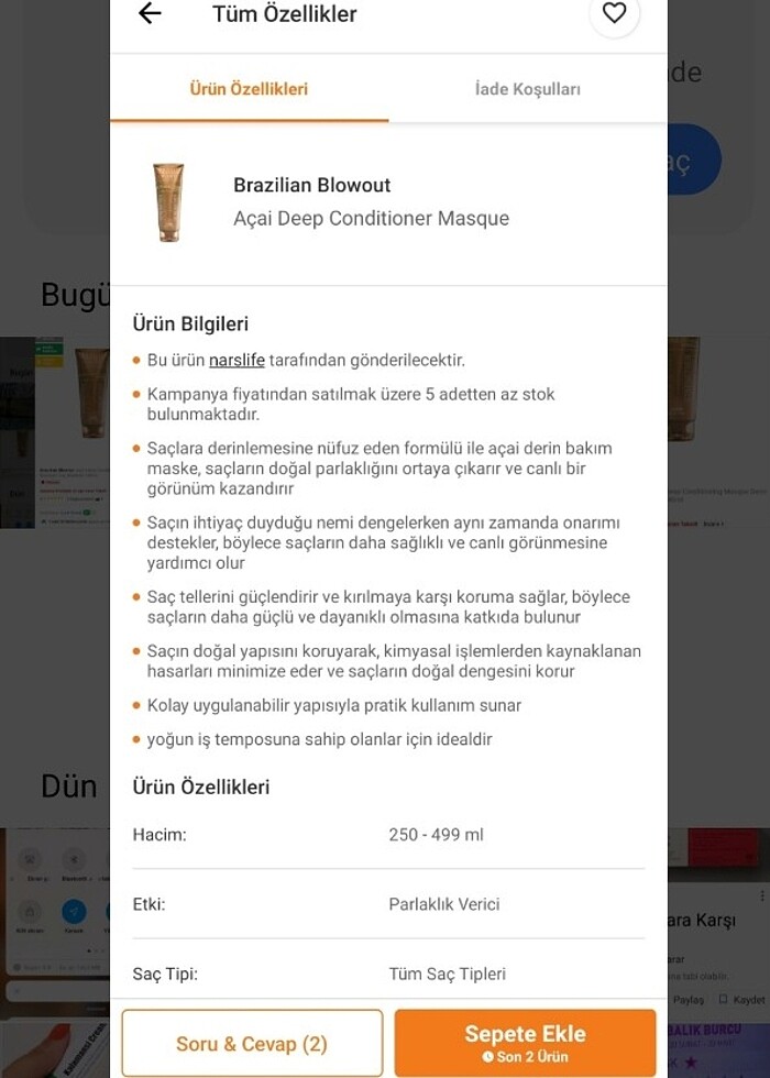 Saç bakımı maskesi  orijinal derinlemesine ital ürün - Görsel 3