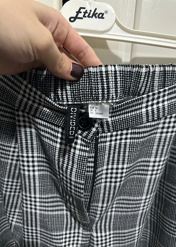 Gri Ekose Kadın Boyfriend Pantolon H&M - Görsel 4