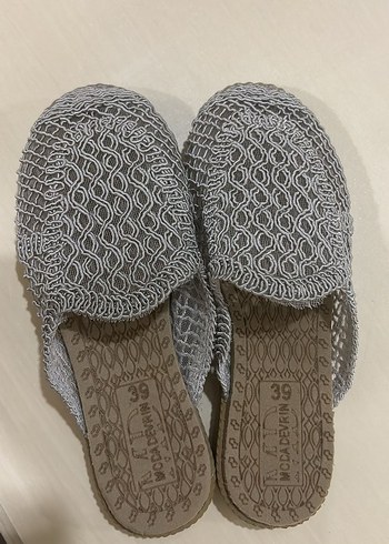 Birkenstock Gri Orgu Desenli Rahat Terlik