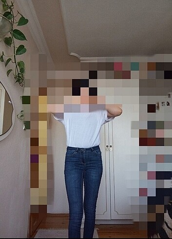 xs Beden mavi Renk Pantolon 