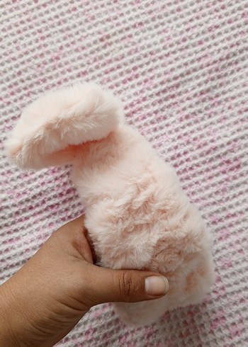 Beden pembe Renk Pembe Peluş Kiz çocuk Saç Tokası