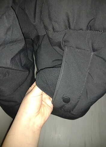 xl Beden siyah Renk Pull And Bear Dik Yaka Mont