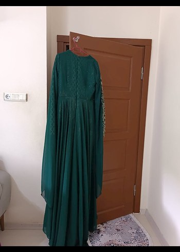 Diğer Uzun Kollu Yeşil Nakışlı Bindallı