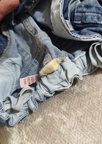 Düğmeli kizÇocuk Kot Pantolon - Görsel 3