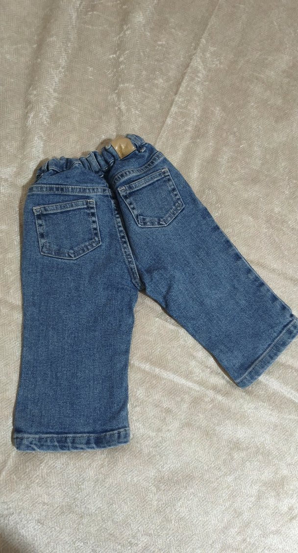 Düğmeli kizÇocuk Kot Pantolon - Görsel 2