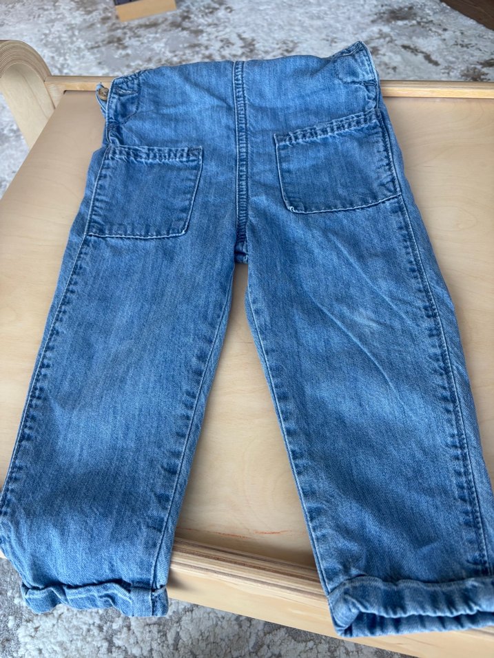 KıÇocuk Mavi Denim Askılı Tulum - Görsel 2