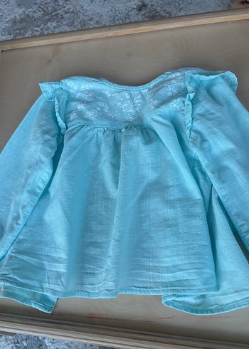 Turkuaz keten gömlek - Görsel 2