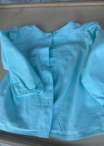Turkuaz keten gömlek - Görsel 3