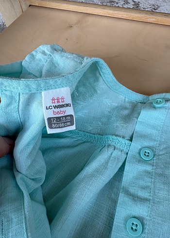 Turkuaz keten gömlek - Görsel 4