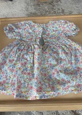 Çiçek Desenli Kız Çocuk Elbisesi - Görsel 3