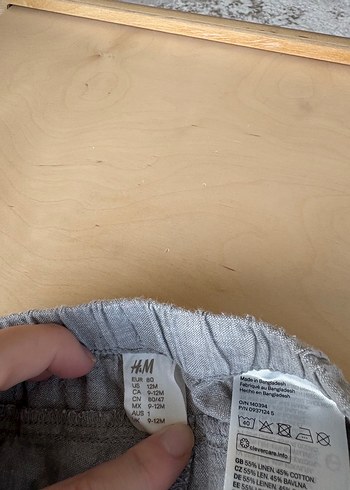 Gri Keten Erkek Çocuk Rahat Pantolon - Görsel 3