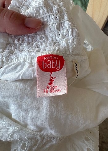 Kız Çocuk Beyaz Dantel Nakışlı Elbise - Görsel 4