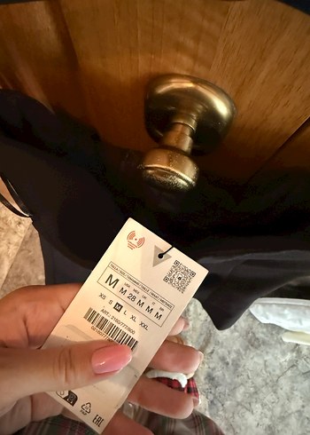 m Beden Siyah Mini Piliseli Kadın Etek