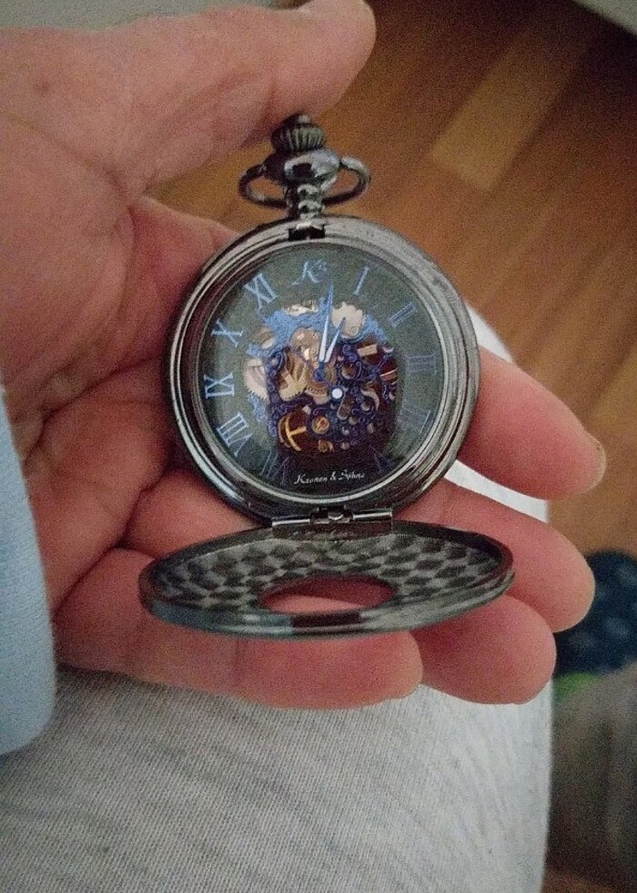 KRONEN SÖHNE  KÖSTEKLİ CEP SAATİ - Görsel 2