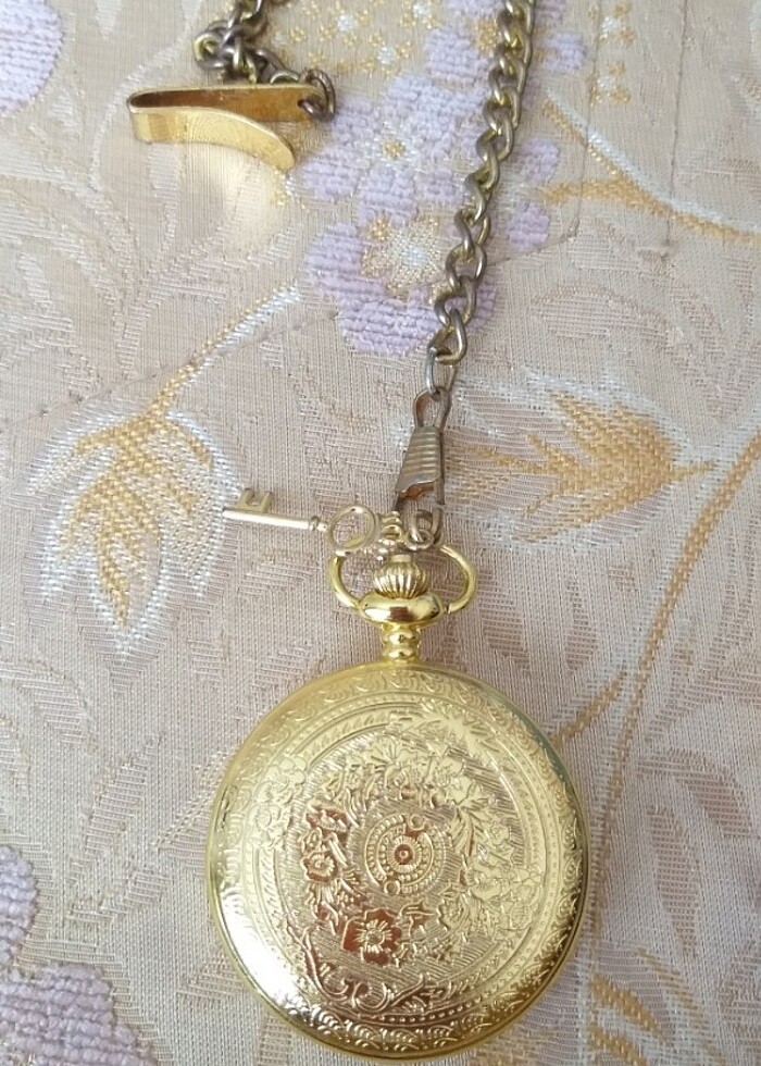 Antika köstekli cep saati - Görsel 5