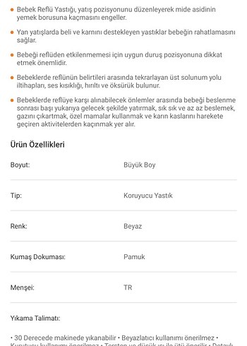 Fisun Baby Bebek Reflü Yatağı Koruyucu Kılıflı - Görsel 2