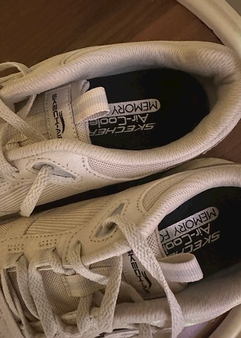 Gri Beyaz Bağcıklı Kadın Spor Ayakkabı - Görsel 2