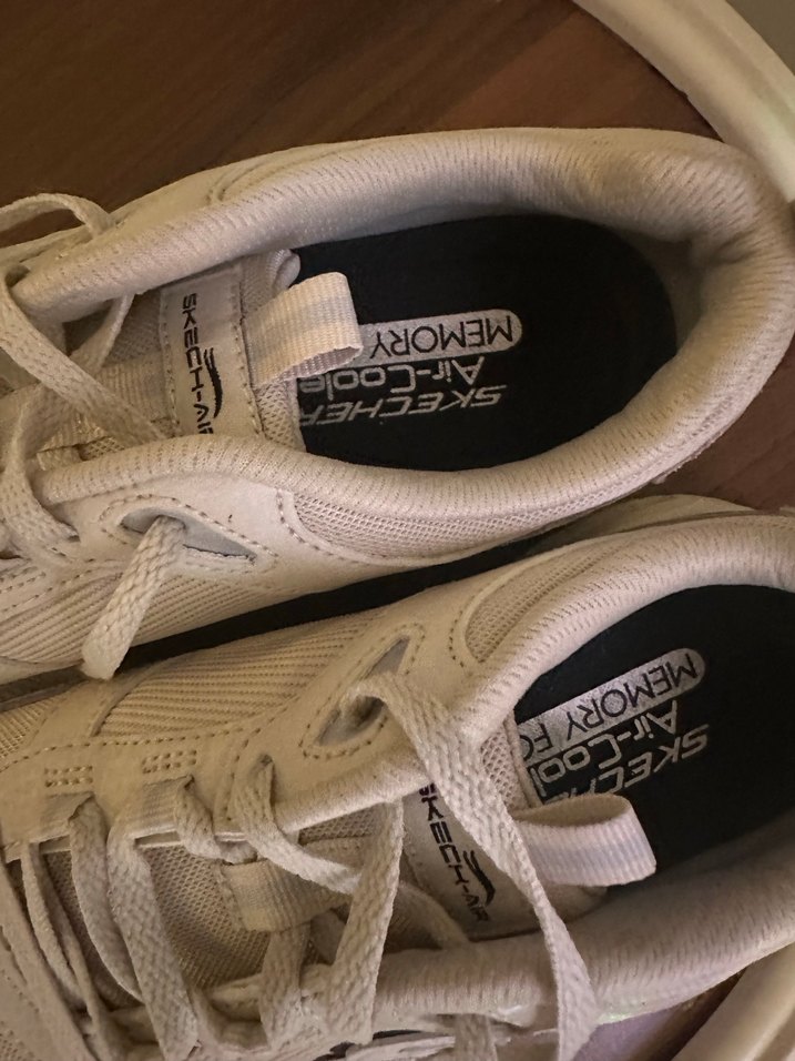 Gri Beyaz Bağcıklı Kadın Spor Ayakkabı - Görsel 2