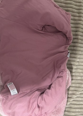 Kız Çocuk Pembe Kürklü Ceket - Görsel 4