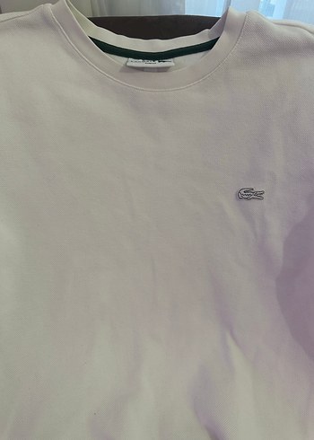 Beyaz Erkek Sweatshirt, Bisiklet Yaka, Rahat Kesim - Görsel 2