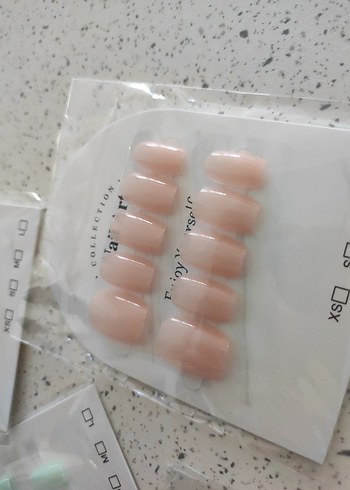 Pastel Renkli Çıkartma Tırnak Seti - Görsel 4