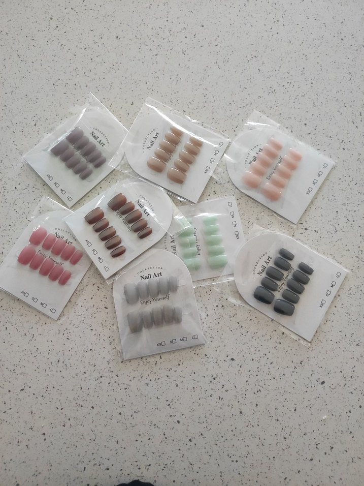 Pastel Renkli Çıkartma Tırnak Seti - Görsel 3