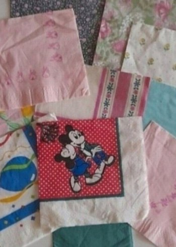 ACİL SATILIK...80 li yıllar peçete-Vintage - Görsel 13