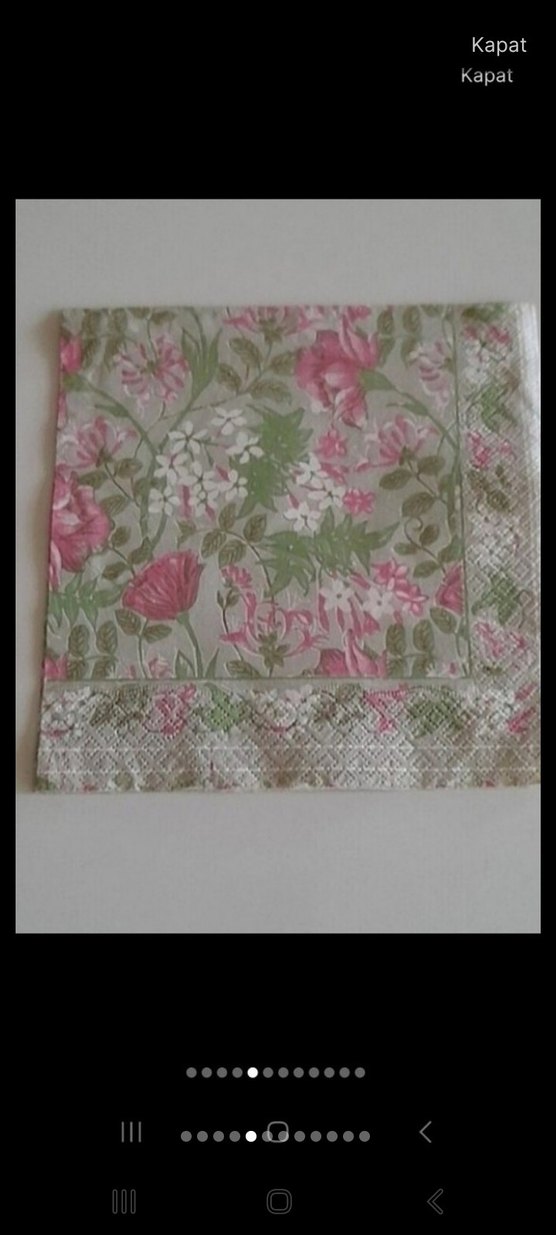 ACİL SATILIK...80 li yıllar peçete-Vintage - Görsel 5