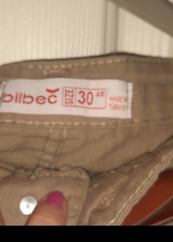 ACİL SATILIK...Kadın Bej Midi Bermuda Şort - Görsel 4