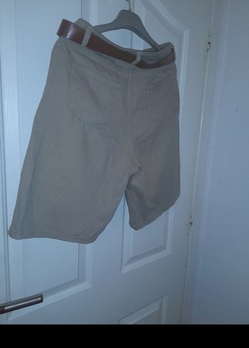 ACİL SATILIK...Kadın Bej Midi Bermuda Şort - Görsel 3