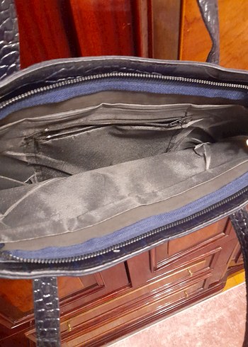 ACİL SATILIK.Kadın Kroko Desen Fermuarlı Büyük Çanta OmuzÇantası - Görsel 5