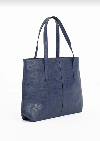 ACİL SATILIK.Kadın Kroko Desen Fermuarlı Büyük Çanta OmuzÇantası - Görsel 9