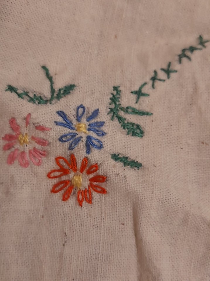 Antika Nakışlı,el işi, Vintage - Görsel 3