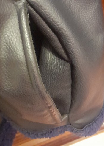 Giyim Dünyası Kadın Yan Fermuarlı İçi Yünlü Mont Lacivert - Görsel 12