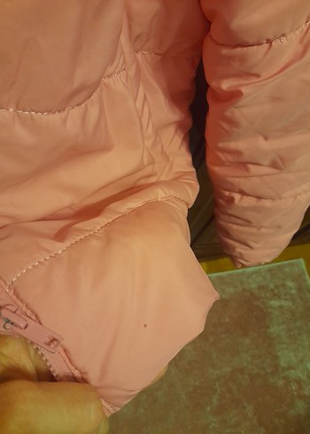 Pembe Kapüşonlu Bayan Mont - Görsel 10