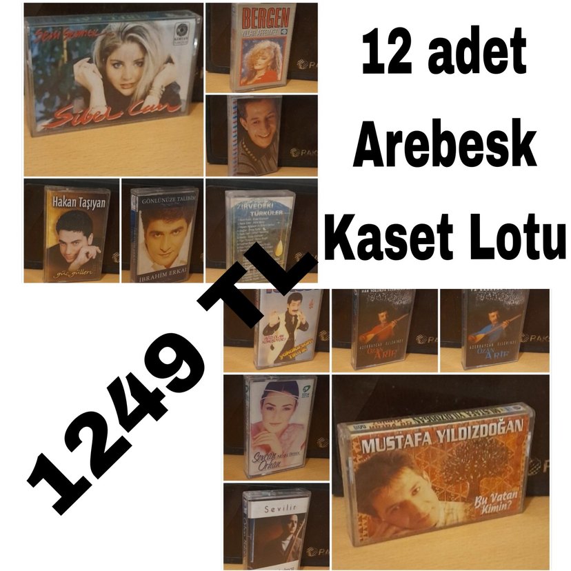 12 adet Arebesk Kaset Lotu - Görsel 2