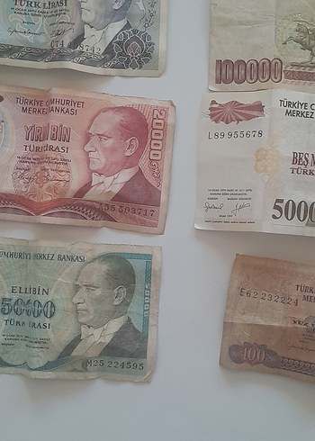 ACİL SATILIK.Namık Kemal'li 100TL Dahil 6 Parça Nostaljik seri - Görsel 8