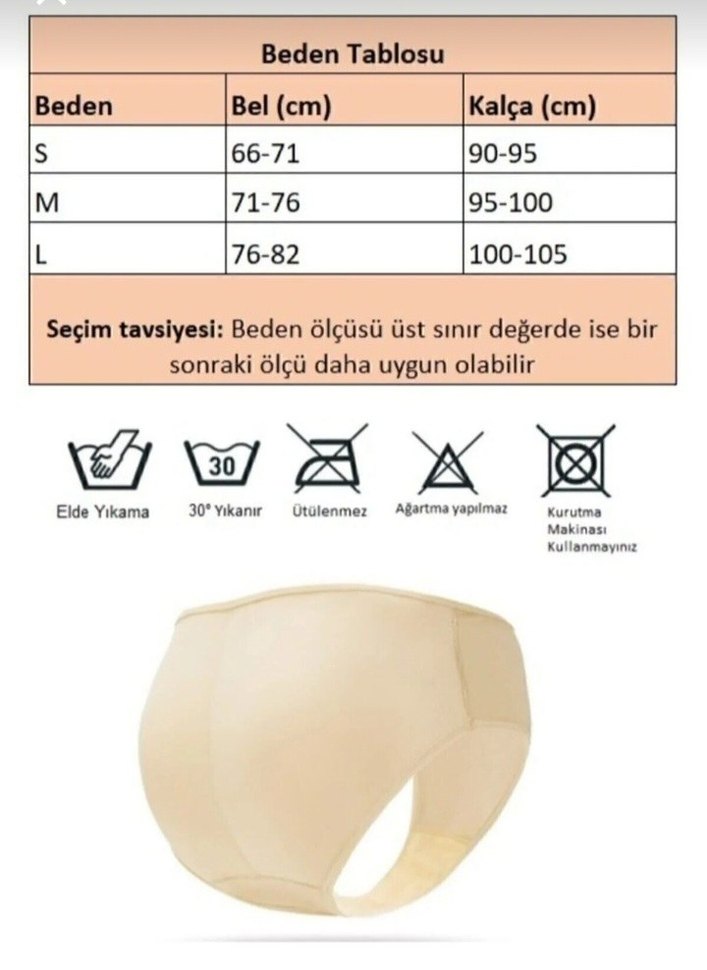 ACİL SATILIK...Popoyu büyük gösteren silikonlu Külot - Görsel 2
