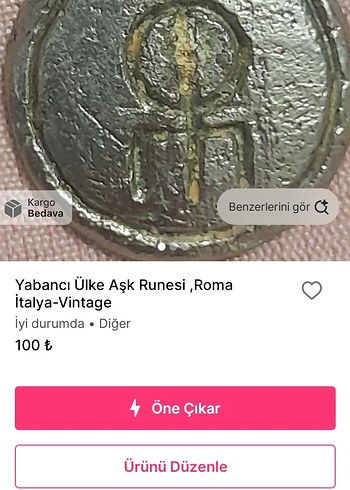 ACİL SATILIK...Yabancı Ülke Rune seti,Roma İtalya-Vintage - Görsel 7