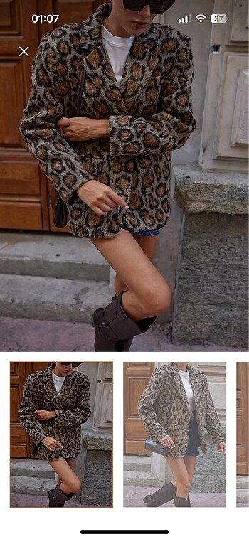 Leopar Kaşe blazer