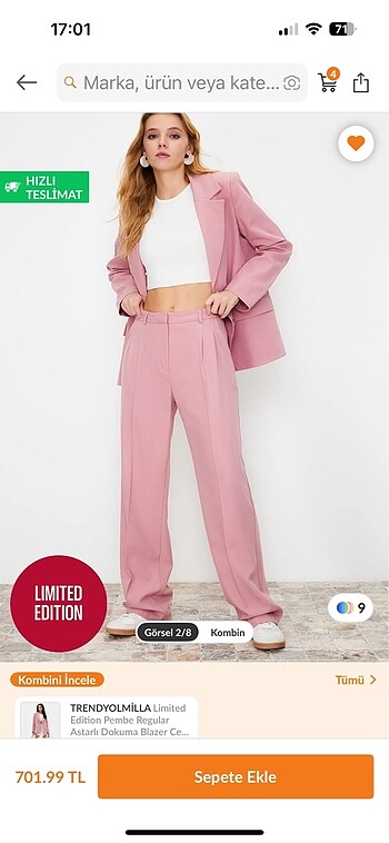 Trendyol & Milla MİLLA AÇIK PEMBE PANTOLON