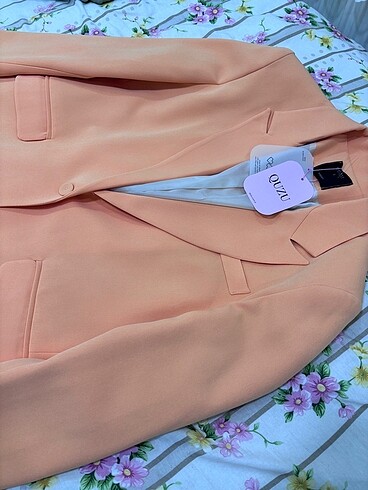 l Beden turuncu Renk QUZU BLAZER CEKET