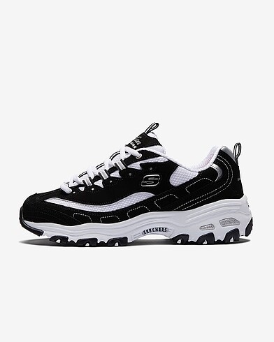 36 Beden Skechers D'Lites-Biggest Fan ? Black White ? 36-40 Arası Numara