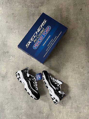 Skechers D'Lites-Biggest Fan ? Black White ? 36-40 Arası Numara